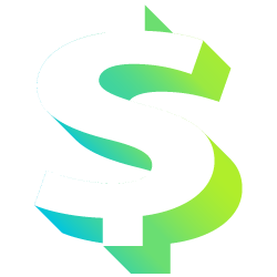 dollar sign with green gradient dripshadow